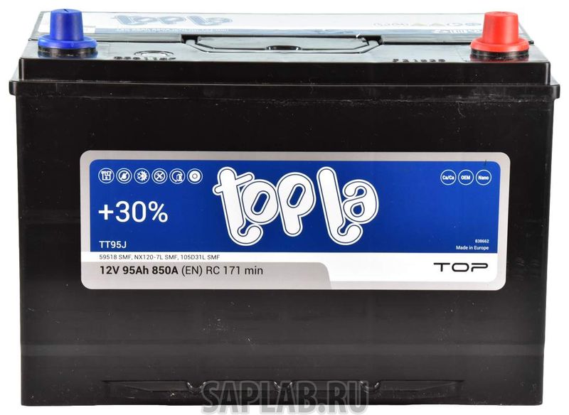 Купить TOPLA 118895 Аккумулятор автомобильный TOPLA TT95J 95Ач 850A 118895