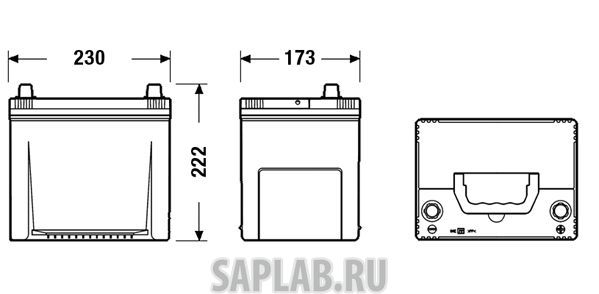 Купить TUDOR TA654 Аккумулятор автомобильный TUDOR TA654 65 Ач
