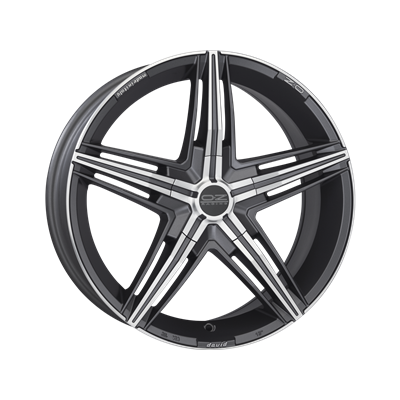 Купить Oz WHS057388 David 16/7,5 ET45 Matt graphite diamond cut