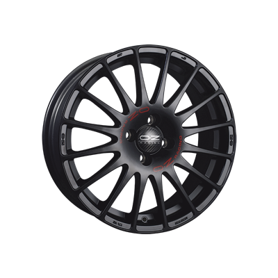 Купить Oz WHS027750 Superturismo GT 16/7 ET35 Matt black + red lettering